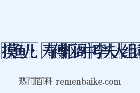 摸鱼儿·寿傅枢阁中李夫人组词是什么意思的图片